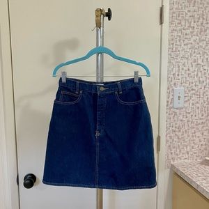 Vintage Calvin Klein Dark Wash Denim Skirt